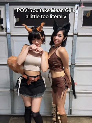 The cat’s out, the squirrel’s unhinged 🥜 @Monster Poh  ⠀⠀⠀⠀⠀⠀⠀⠀⠀⠀⠀  #meangirls #halloween #squirrelgirl #cosplaygirl #catgirlcosplay 