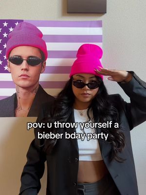 this is ur sign to throw a @Justin Bieber theme bday party w ur friends! 😂💜 #justinbieber #partytheme #party #belieber #teenathach 