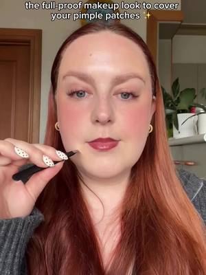 Pimple? Not on my to-do list today 😅 I just pop on a CeraVe Pimple Patch, do my makeup, and get on with it, no stress, no picking, just skin barrier care. @CeraVe #CeraVe #ClearItUpLikeADerm #DevelopedwithDermatologists AD #skincare