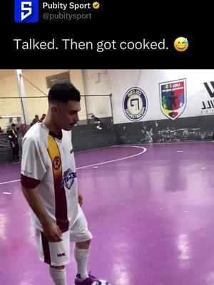 Bro got cooked 😭👀 #futsal #5aside #tekkers #funny #golazo (Via IG: seliga.varzea )