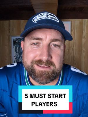 5 MUST START PLAYERS 🔒 #fantasyfootballtips #broncos #chiefs #bears 