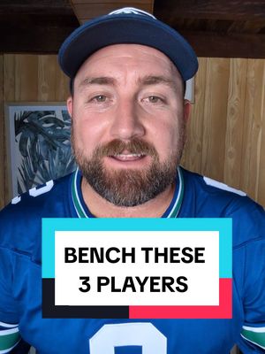 3 PLAYERS TO BENCH. #fantasyfootballtips #panthers #patriots #dolphins 