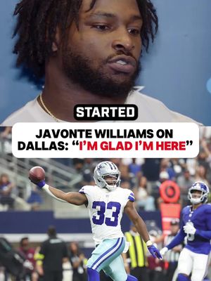 Javonte Williams on Dallas: “I’m Glad I’m Here”  (CREDIT DALLASCOWBOYS.COM)