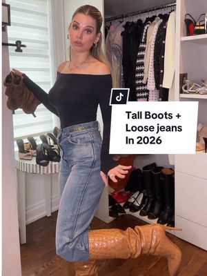 Tall boots + relaxed jeans going into 2026? I got you 💕😘