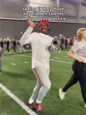 Maybe we stick to football 😅  @Ohio State Football x @Ohio State Marching Band 