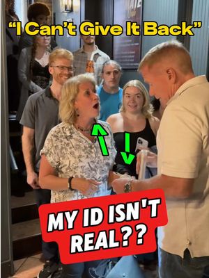 Doesn’t she need a real ID?? 😂🤣 • • #comedy #prank #funny #hiddencamera #comedyclub #viral #comedian #fyp #funnyvideos 