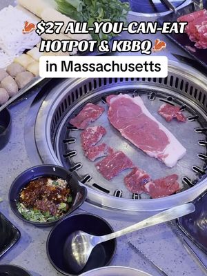 been here a few times now and its such good value! Their celebration giveaway/raffle ends on October 26th 🍲 @HungryPotkbbq&hotpot #bostonfoodies #boston #massachusetts #bostonfood #bostontiktok 