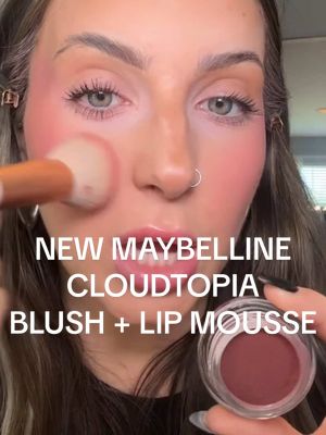 Cloudtopia JUST DROPPED ☁️ under $10 cheek + lip mousse made in Korea! ☁️ 10 buildable shades ☁️ BLURRING! K beauty technically for that airbrush blend! ☁️ up to 14hr wear 💋 wear on lips + cheeks! 2 in 1!  These are tiktok exclusive right now so run! @Maybelline NY  #maybellinepartner #maybelline #cloudtopia #blush #affordablemakeup 