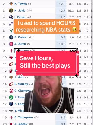 Hours saved each and every week but still finding the best plays #NBA #basketball 