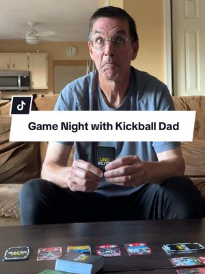 Kickball Dad’s new favorite game 🏈 Get UNO Elite NFL today and start building your roster #ad @uno 