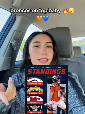 broncos are finally #1 in the afc west & i couldn’t be more proud 🥹🧡💙 #broncos #broncoscountry #afcwest #football  