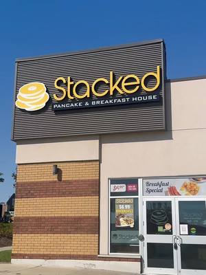 Picture perfect breakfast with @Aria | ON Food Creator 🇨🇦 🥰🥞  Whether you’re craving something sweet or savoury we’ve got you & your little ones covered!  📍Stacked Pancake & Breakfast House — 1221 Brant St, Burlington, ON, L7P 1X8  #stackedpancakehouse #breakfast #brunchgoals