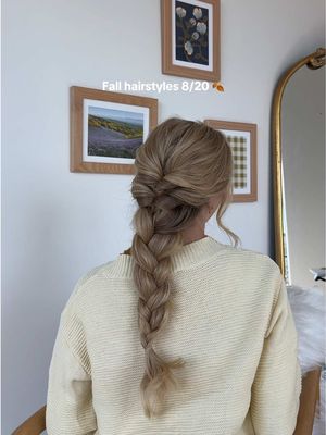 The perfect Pinterest braid for the fall with @uberliss 🧸 #fallhairstyles #fallhairtrends #braidedhairstyles #updohairstyle #pinteresthairstyles 