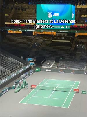 Same Paris, different court. ✨ That new venue feeling hits different. 👋 @Paris La Défense Arena. #Lacoste #Tennis #RolexParisMasters #ladefensearena 
