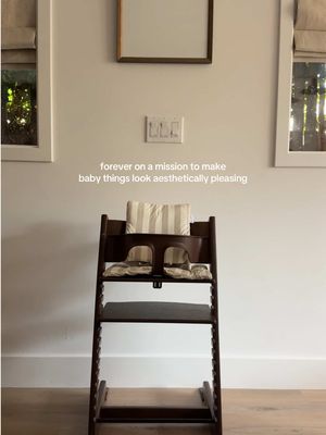 cutest cushion from Etsy with the stokke Tripp Trapp chair #highchair #cushion #babytiktok #babyessentials 