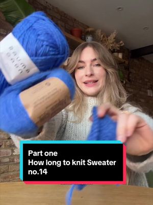 If I tracked every hour of knitting how long would it take to  knit #sweaterno14 by myfavouritethingsknitwear! #knitting