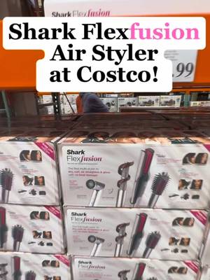 Hair game CHANGED at Costco! The ultimate multi-styler that dries, curls, air-straightens & adds insane gloss WITHOUT heat damage! From frizz-free silkiness to glossy shine! It's got EVERY attachment you need (curlers, diffuser, concentrator & more). Who's ready for salon vibes at home? Run to Costco before it's gone! 💨✨ @Shark Beauty #Costcotiktok #Costcofinds #HairTok 