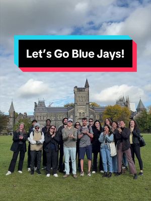 #UofT is excited to cheer on the home team in the World Series. Join us on Front Campus tonight at 8:00 p.m. for our first game day watch party. Let’s go, @Toronto Blue Jays! #WANTITALL ⚾️ #UTogether   For more details about the watch party, visit our link in bio or uoft.me/blue-jays.