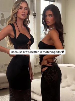 There’s nothing sexier than black and lace.🖤 Which look would you choose? 🔎 Thalia Lace Pant Set 🔎 Missy Lace Maxi Dress #LaceLook #AllBlackEverything #NovaBabes #FashionNova #DateNightStyle
