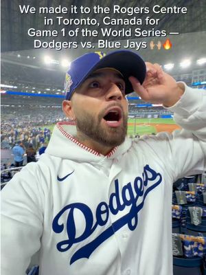 Rogers Centre is a BEAUT! I can’t even explain to y’all how fired up I am for Game 1 of the World Series 🔥 LFG DODGERS! 😤 #dodgers #WorldSeries #bluejays #rogerscentre #toronto