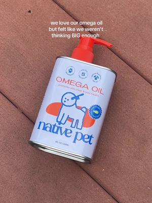 Omega Oil now available in 32oz 💙 #dogtok #dogsupplements 