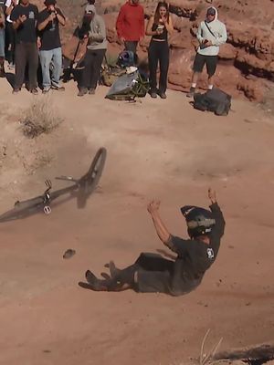 came back with all the steeze 🥵 #FinleyKirschenmann #RedBullRampage #mtb #mountainbiking #freeridemtb