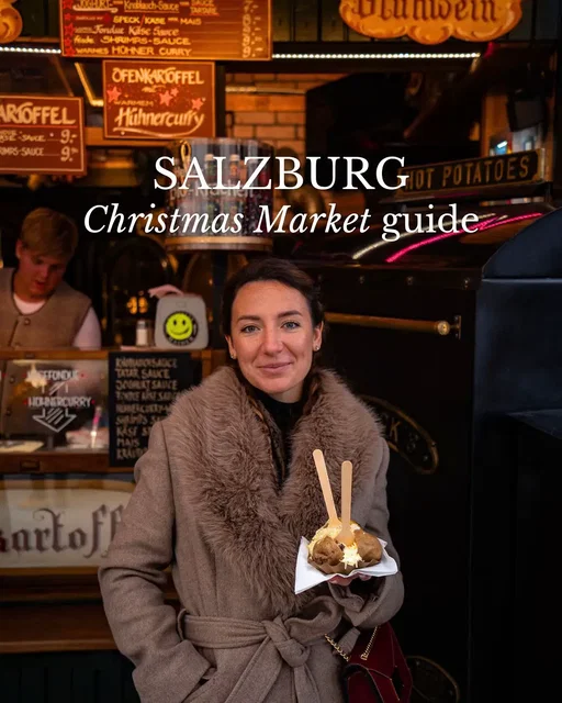 We visited the Christmas markets in Salzburg last year and found ourselves walking down the most beautiful streets; surrounded by twinkling lights, busy Christmas markets, and Glühwein basically on every corner. 😋 If you’re planning to visit, here are a few things you can’t miss: ❄️ Grab a mug of hot punch at Residenzplatz market (and yes, keep the cup 🍷) ❄️ The market at Hellbrunn Palace- probably the cutest one in Salzburg 🎁 ❄️ Go up to the Hohensalzburg Fortress for those classic city views 🏰 ❄️ Warm up at Café N°5 ☕️ ❄️ Try Mozartkugeln- you can’t leave Salzburg without it! You’ll find the original ones at Fürst Café 🎶 We’ve been to a lot of Christmas markets, but Salzburg just feels different: smaller, more romantic, and full of that old-town charm that makes you slow down and enjoy it all. 💫 @visitsalzburg 🌸 Save this post for your festive bucket list & follow @travelcroats for more Christmas trip ideas! 🎅✨ Salzburg Christmas guide | Austria winter travel | best Christmas markets Europe | festive city trips | winter in Salzburg | European Christmas destinations