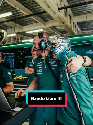 Nando Libre has entered the garage. 🇲🇽 @Fernando Alonso #AstonMartinF1 #FernandoAlonso #MexicoGP #F1TikTok 