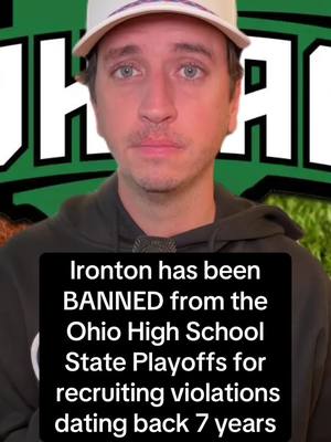 Ironton has been banned from the Ohio High School Football state playoffs #ohio #highschoolfootball #ohsaa 