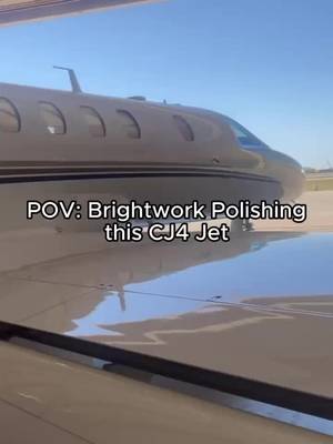 Come Brightwork Polish this CJ4 ✈️ with me #theplanedetailer #skyglide #detailing #aviation #detailing  