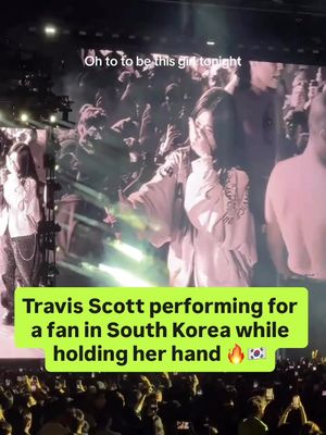 Travis really had this South Korean fan on the verge of tears 😭🇰🇷 Is she the luckiest fan ever⁉️ 🎥:  0degreevirgo / tt