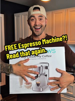 Who wants an espresso machine?! I’m teaming up with to give away not one — but TWO of these stunning espresso machines. They don’t just look good — they perform. We’re talking a 20-bar pressure system that pulls silky espresso shots and a stainless-steel steam wand that’ll make your latte art pop. Here’s how to enter: 1. Like this video 2. Make sure you’re following me and @Casabrews Coffee Machine  3. Tag or share this with a coffee-loving friend to boost your chances. Good luck — your next latte might just be on us.  #CoffeeGiveaway #EspressoMachine #CoffeeTok #Casabrews #HomeCafe