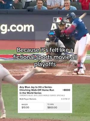 And a good sports movie only ends one way right?? ⚾️🍿 #torontobluejays #bluejays #MLB #WorldSeries #trending 