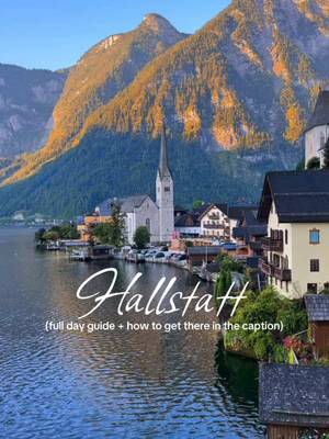 Is this Austria's most beautiful village? 😍 🚆 Getting there: • Take a train from Vienna to Hallstatt (around 3–3.5 hours via Attnang-Puchheim) or a train from Salzburg to Hallstatt (around 2.5 hours via Attnang-Puchheim) 🚆 • From the station, hop on the ferry across the lake, the first view of Hallstatt from the water is pure magic 🚤 🏡 Things to do in Hallstatt: • Wander through the Old Town: pastel houses, cobbled streets & mountain views everywhere ✨ • Visit the Hallstatt Skywalk for panoramic lake views 🏞 • Stop by the Hallstatt Ossuary (Bone House), small but fascinating 🦴 • Explore the Hallstatt Museum for local history & salt mining heritage ⛏ • Take a walk by the lake promenade: calm, quiet, and breathtaking 💙 • Enjoy lunch at Gasthof Zauner or Seehotel Grüner Baum overlooking the lake 🍽 📸 Don’t miss: • The iconic postcard viewpoint (just past the Evangelical Church) 📷 • Strolling back to the ferry during golden hour: the reflections are unreal 🌅 💫 Travel tip: Take the early train from Vienna and return in the evening: it’s a long day, but completely worth it for one of Europe’s most beautiful places. hallstatt austria, Austria day trips, things to do in austria, things to do in Hallstatt, 