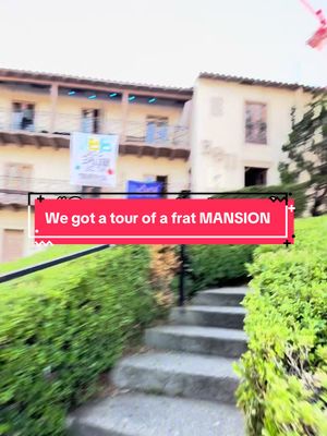 We got a tour of an 18 bedroom frat MANSION #dudewipes 