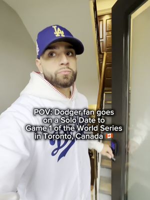 Come with me on a solo date to Game 1 of the World Series — Dodgers vs. Blue Jays in Toronto, Canada. #pov #solodate #dodgers #bluejays #WorldSeries 