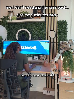 we loveee a little digital self care 💚 — use my EA creator code ‘ciarratonin’ when you grab yours! #sims4 #thesims #simstok #girlgamer #eapartner 
