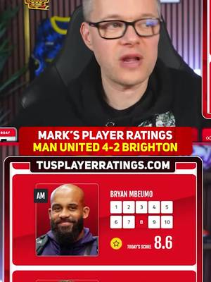 🤩 Mbeumo masterclass! Cunha shines! Mark's Man United 4-2 Brighton ratings! #Goldbridge #ManUtd #Brighton #Mbeumo #Cunha