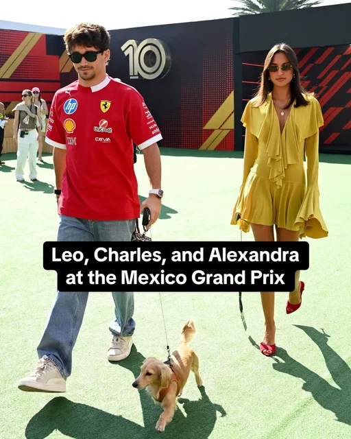 We’re hoping Charles and Alexandra bring Leo along to every race for the rest of the season #charlesleclerc #formula1 #f1 #mexicogp 