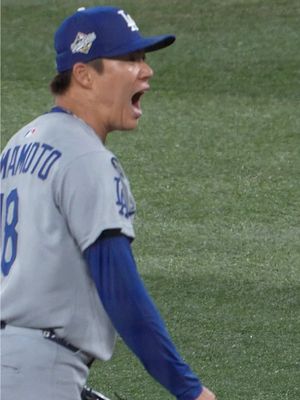 Hype us up, Yoshinobu! #dodgers #sports #losangeles 
