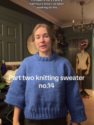 Part two of knitting the #sweaterno14 #knitting #jumper using rauma garn fivel and @dropsdesign alpaca silk