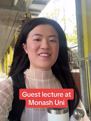 Sharing some advice I gave to students at #monashuniversity at a recent guest lecture. So wild that it’s already been a decade since I graduated. Still rocking a backpack most days 😆