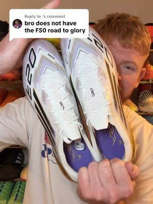 Replying to @. ADIDAS F50 ROAD TO GLORY FOOTBALL BOOTS 🤯🤩 Follow as we’re on the road to 100k!! #adidasfootball #f50 #footballboots #adidas #soccercleats 