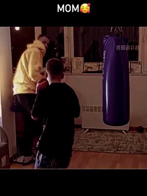 Mom saved the day 💀 #boxing 