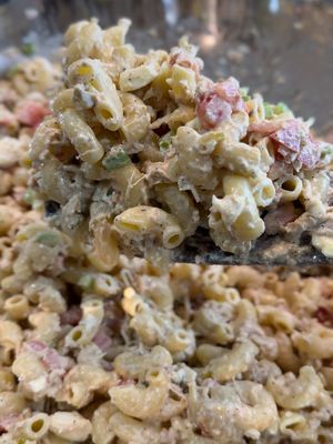 Everybody acting brand new like macaroni tuna salad didn’t raise half of us. 😤👀 Now it’s trending all over social again because folks finally realized cold, creamy, budget-friendly comfort food will ALWAYS win. If you grew up on this, you already know. If you didn’t… I’m about to change your whole life with one bite. 🥣🔥 Chef Boyd’s Macaroni Tuna Salad  Ingredients: 24 oz large elbow macaroni (1.5 boxes to be exact)  1 box (32 oz) chicken stock 4 hard-boiled eggs, chopped or smashed 1 small onion, grated 2 large tomatoes, diced 3 celery ribs, minced 4 cans (5 oz each) albacore white tuna in water, drained 1 cup mayonnaise (more or less to your liking)  1/4 cup sweet relish 2 tablespoons Dijon mustard 4 teaspoons Creole seasoning 2 teaspoons lemon pepper seasoning Smoked paprika, for garnish Sliced scallions, for garnish Instructions: Boil the macaroni in a mixture of equal parts water and chicken stock until al dente. Drain and cool slightly. In a large bowl, combine the macaroni, eggs, onion, tomatoes, celery, and tuna. Add mayonnaise, relish, mustard, Creole seasoning, and lemon pepper. Mix until creamy and fully combined. Garnish with smoked paprika and sliced scallions. Serve chilled or at room temperature. #tuna #macaroni #salad #food #foodtiktok 