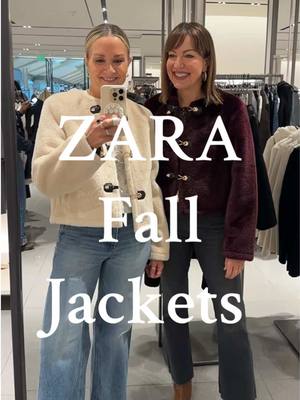 When we go into @ZARA we always find something we love! This time we were like a moth to a flame with their stylish outerwear!  #zara #fallfashion #falloutfits #jacket #zaraoutfit 