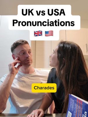 I still can’t believe the CHARADES pronunciation 😭 5 years later and we are still learning new things hahaha  #pronunciations #ukvsusa #tayandalex #americanenglish #englishpronunciation 