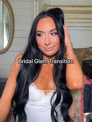 what an honor to do my angels makeup for her wedding day… so obsessed with her!!!!  #makeuptransition #makeuptransformation #fyp #makeupartist #wedding 