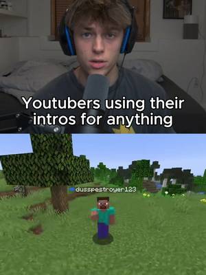 YouTubers be using intros for anything #skit #meme #edit #youtuber #intro 