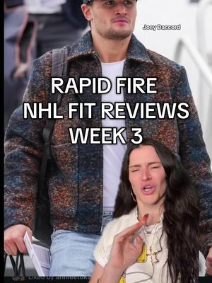 RAPID FIRE NHL FIT REVIEWS WEEK 3 ❤️‍🔥❤️‍🔥 who is your favorite?!? #NHL #hockey #fashion #hockeyplayer #hockeyfans  